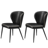 Home Mid-Century Modern Black Dining Chairs Set, 2-pk R6R9 - product image 1