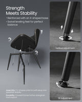Home Mid-Century Modern Black Dining Chairs Set, 2-pk R6R9 - product image 3