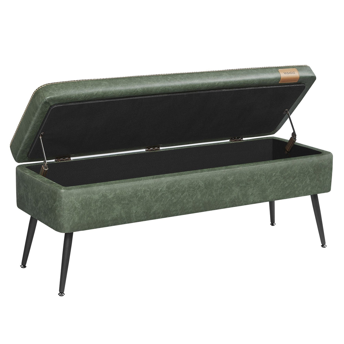 Home Modern Forest Green Ottoman Storage Bench O9U2 - product image 3