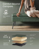 Home Modern Forest Green Ottoman Storage Bench O9U2 - product image 4