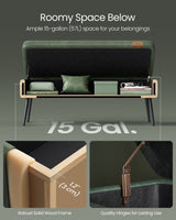 Home Modern Forest Green Ottoman Storage Bench O9U2 - product image 6