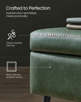 Home Modern Forest Green Ottoman Storage Bench O9U2 - product image 8