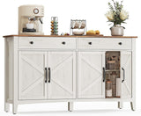 Home Rustic White/Honey Brown Buffet Cabinet R5N5 - product image 1