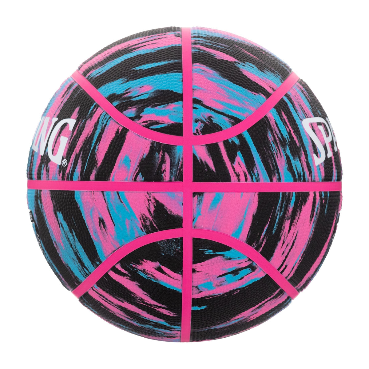 Marble Series 4Her Outdoor Rubber Basketball, Size 6 (28.5-in), Black/Pink J0X1 - product image 4
