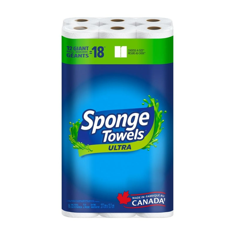 Ultra Choose-A-Size Giant Roll Paper Towels, 2-ply, 12-pk U8G1