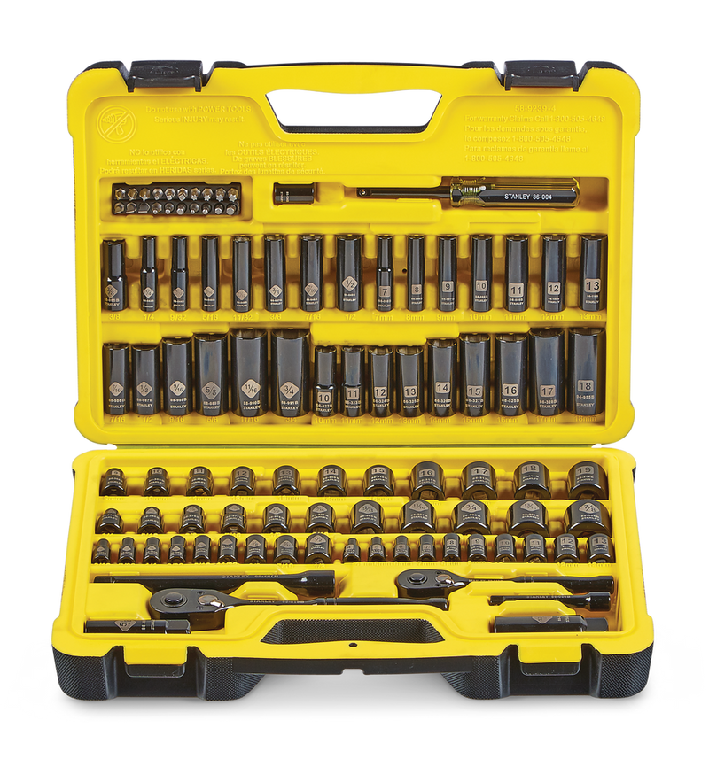 Professional Grade Black Chrome Socket Set, 99-pc, SAE/Metric J0K8