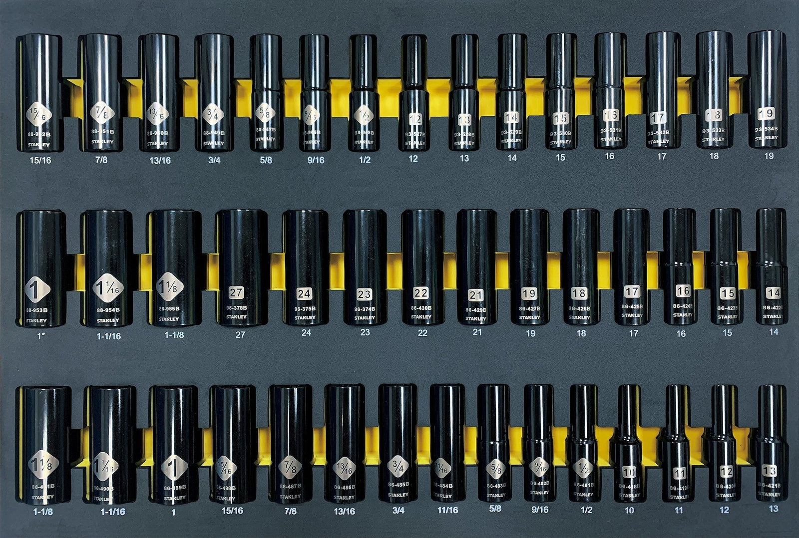 Professional Grade Black Chrome Socket Set, SAE/Metric, 427-pc N2I1 - product image 8