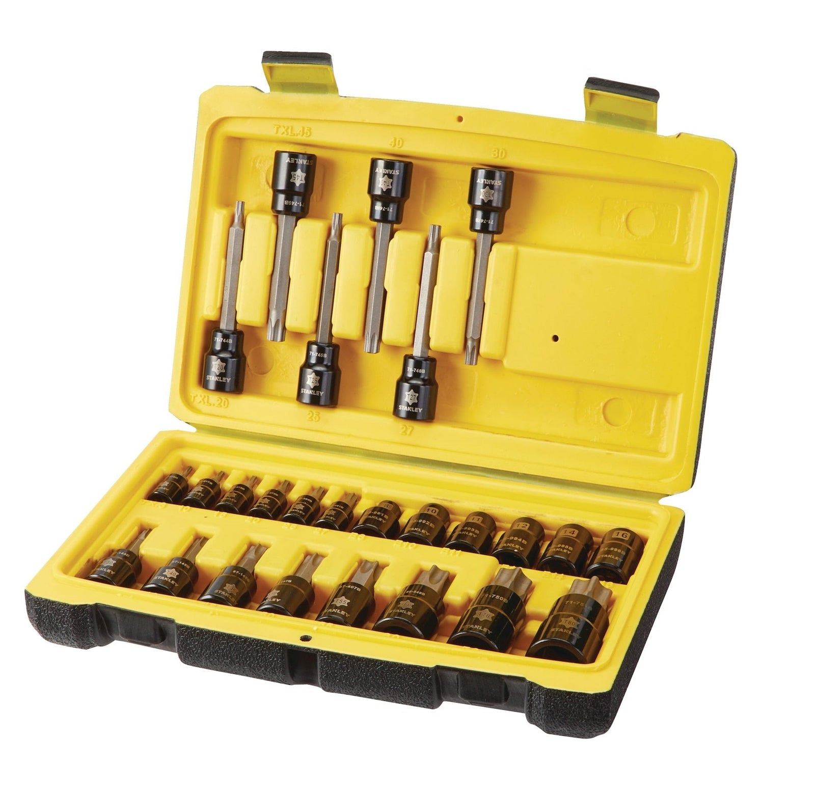 Professional Grade Black Chrome Torx Bit Socket Set, 26-pc, SAE/Metric O6A4 - product image 1