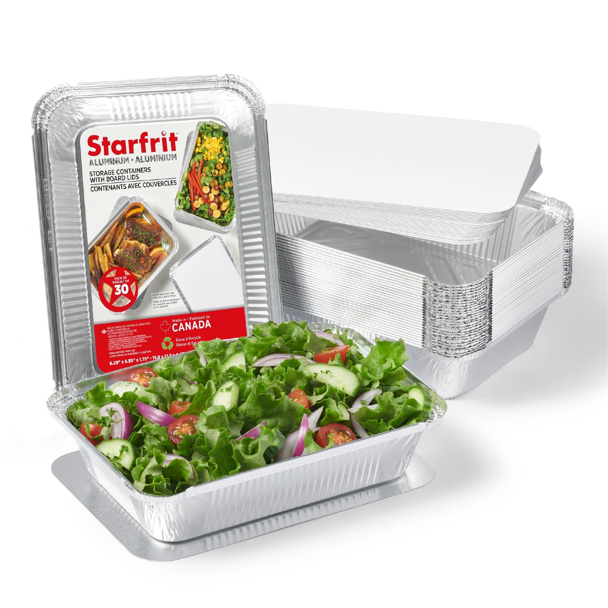 Aluminum Container with Board Lid, 30-pk Q5A2 - product image 8