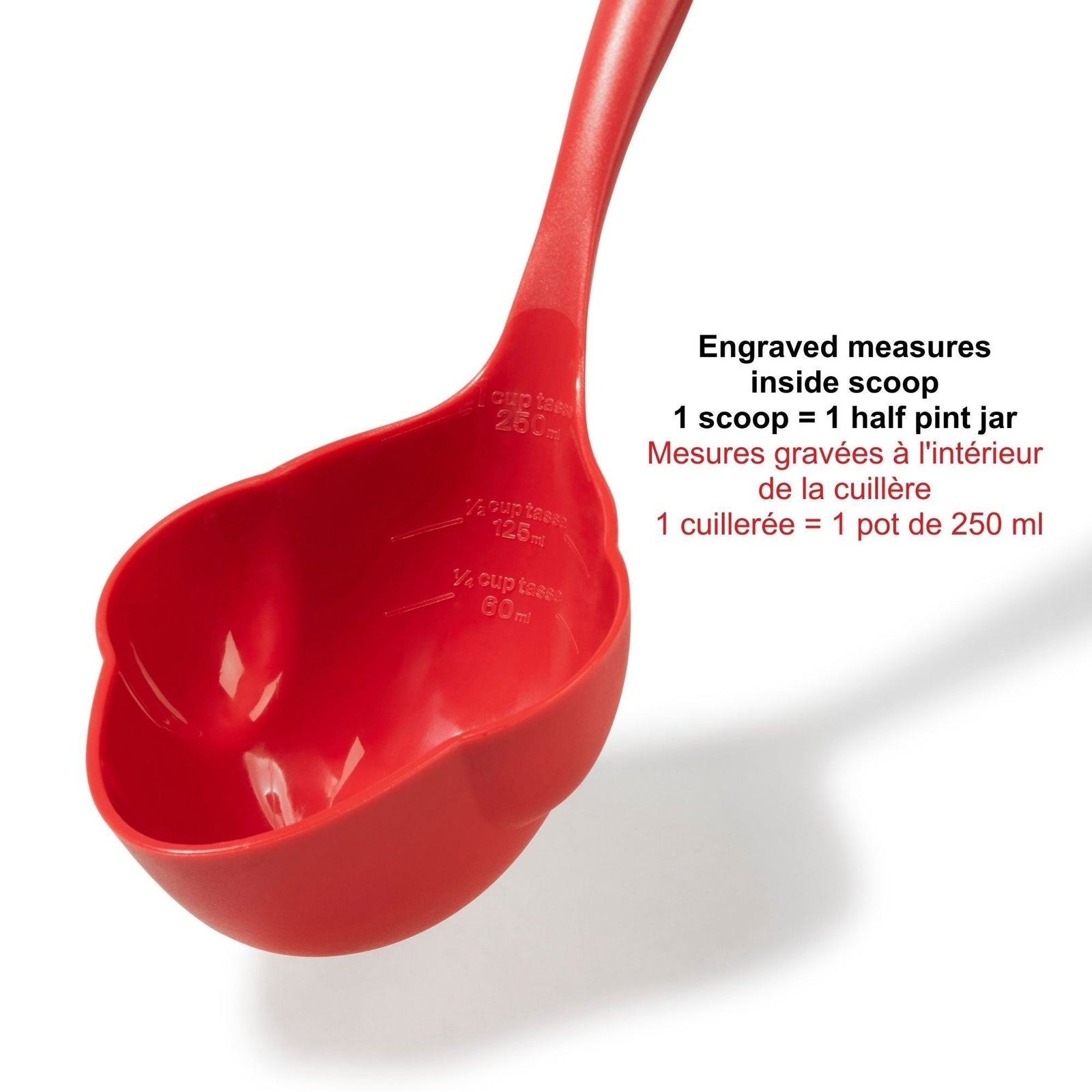 Half Pint Dishwasher Safe Canning Ladle, Red Z0Q1 - product image 3