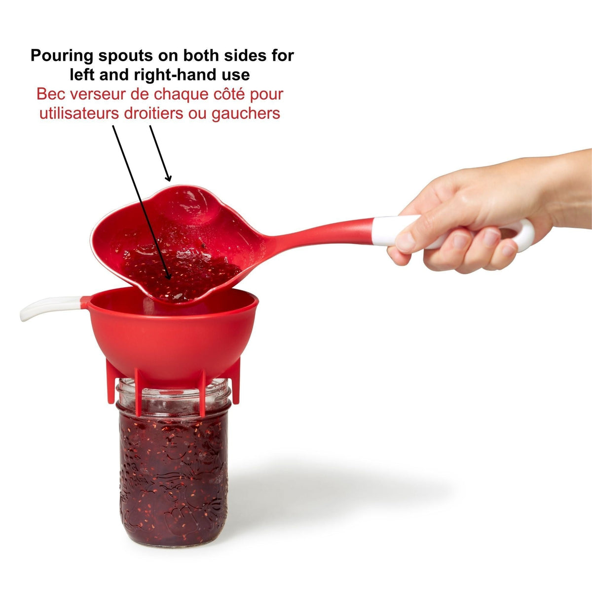 Half Pint Dishwasher Safe Canning Ladle, Red Z0Q1 - product image 4