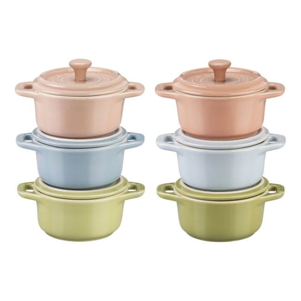 Non-Stick Ceramic Mini Macaron Cocotte Set, 6-pc Z6J1 - product image 1