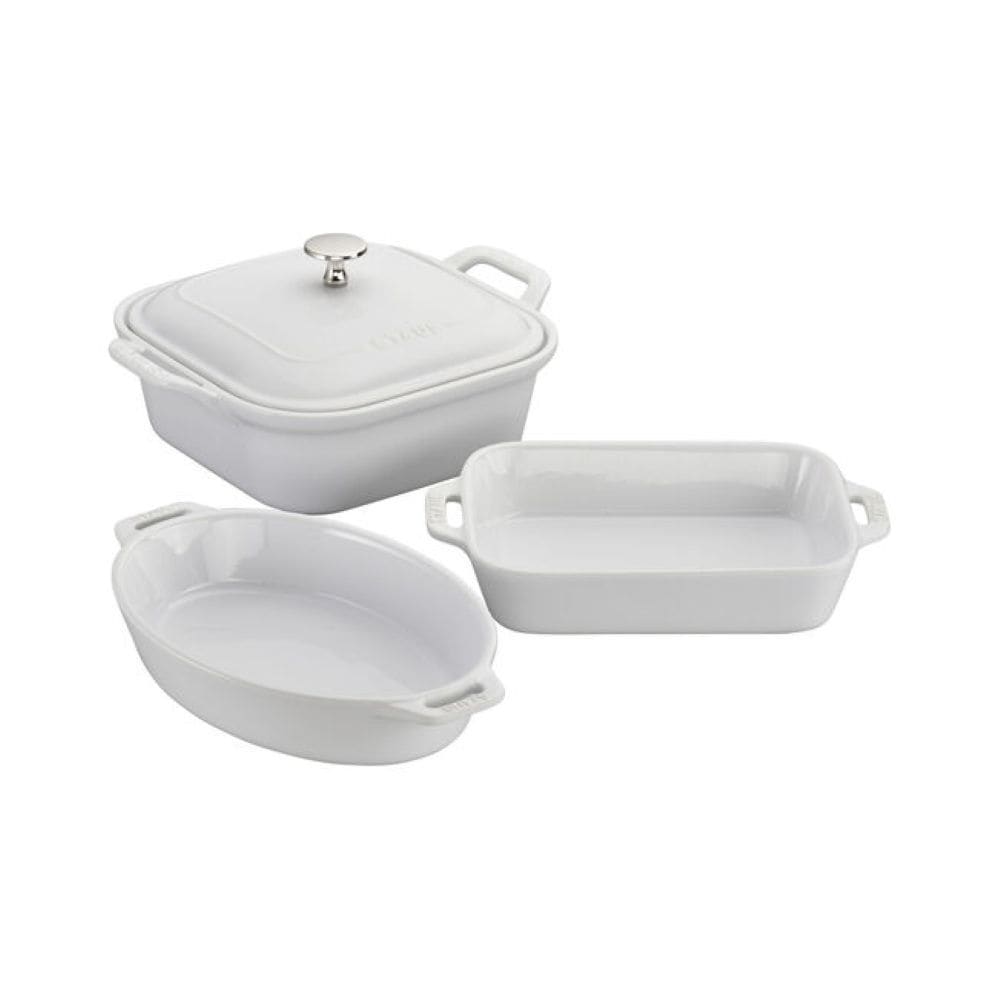 White Non-Stick Ceramic Mixed Baking Set, 4-pc A2X0 - product image 1