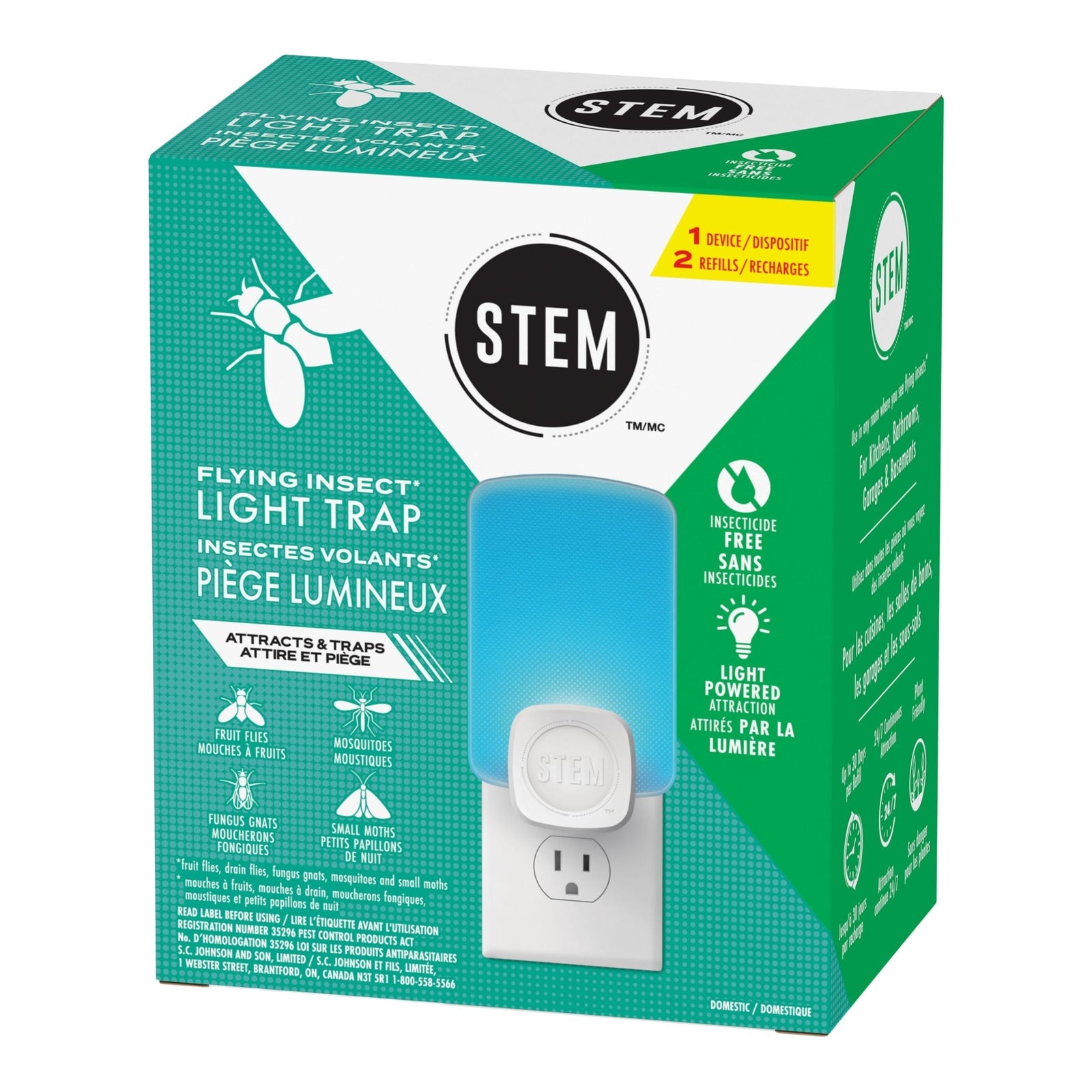 Light Trap Starter Kit for Flies/Mosquitoes/Moths I0D0 - product image 2