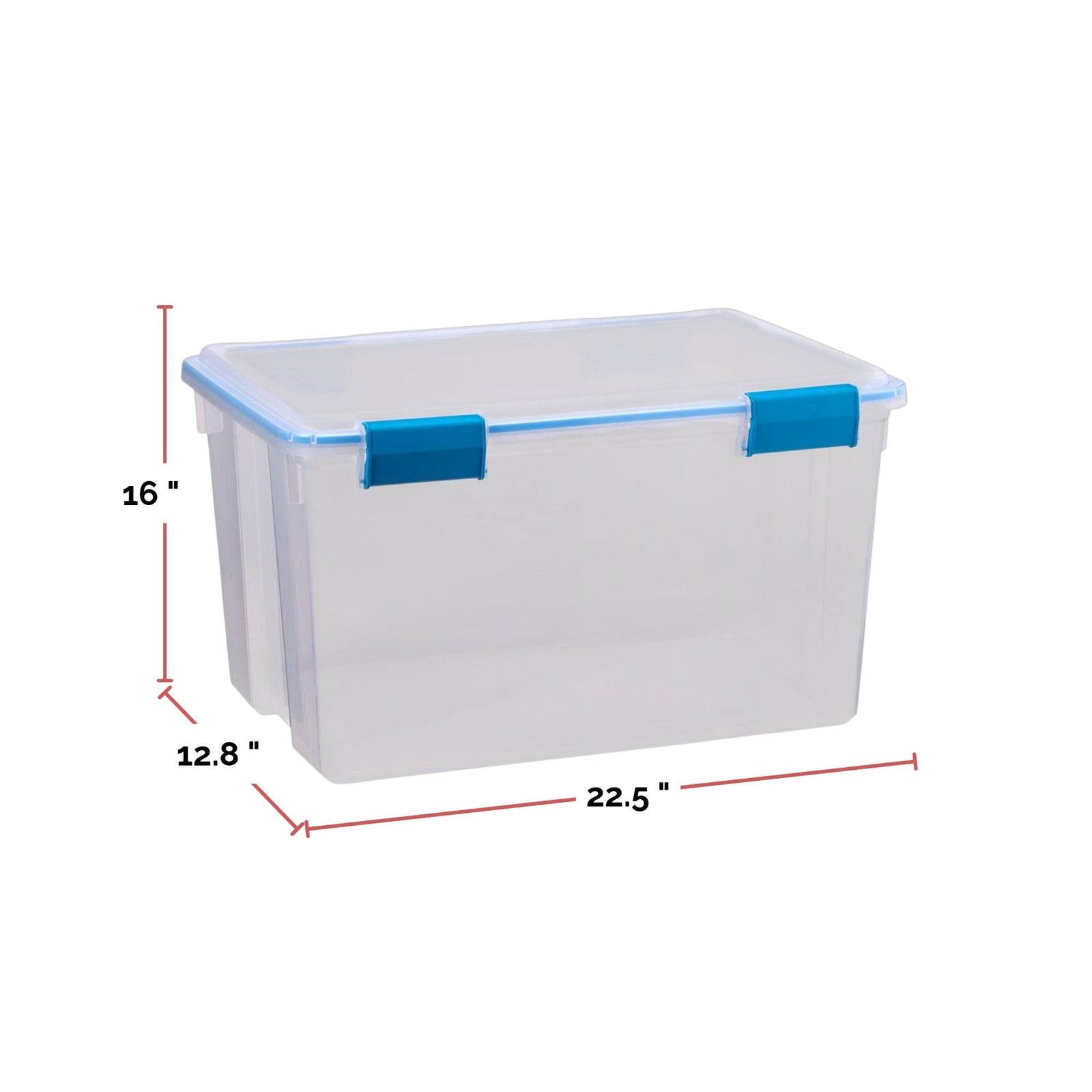 Clear Storage Box with Gasketed Lid, 51-L B8S3 - product image 4