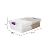 ClearView Storage Box with Latched Lid, 30-L U1C4 - product image 2