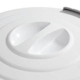 Plastic Round Latching Utility Garbage Can, White, 23-L O0V8 - product image 4