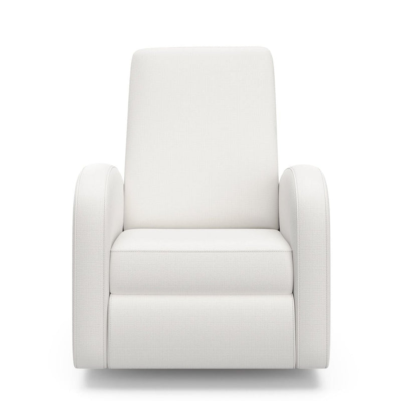 Santa Monica Swivel Glider, Ivory Basketweave W7D2