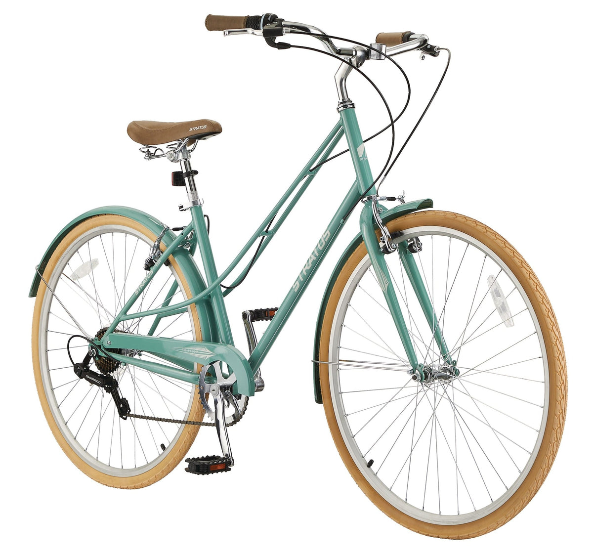 Trillium Adult Bike, 700C, 7-Speed Cruiser Bike, Green V7I0 - product image 1