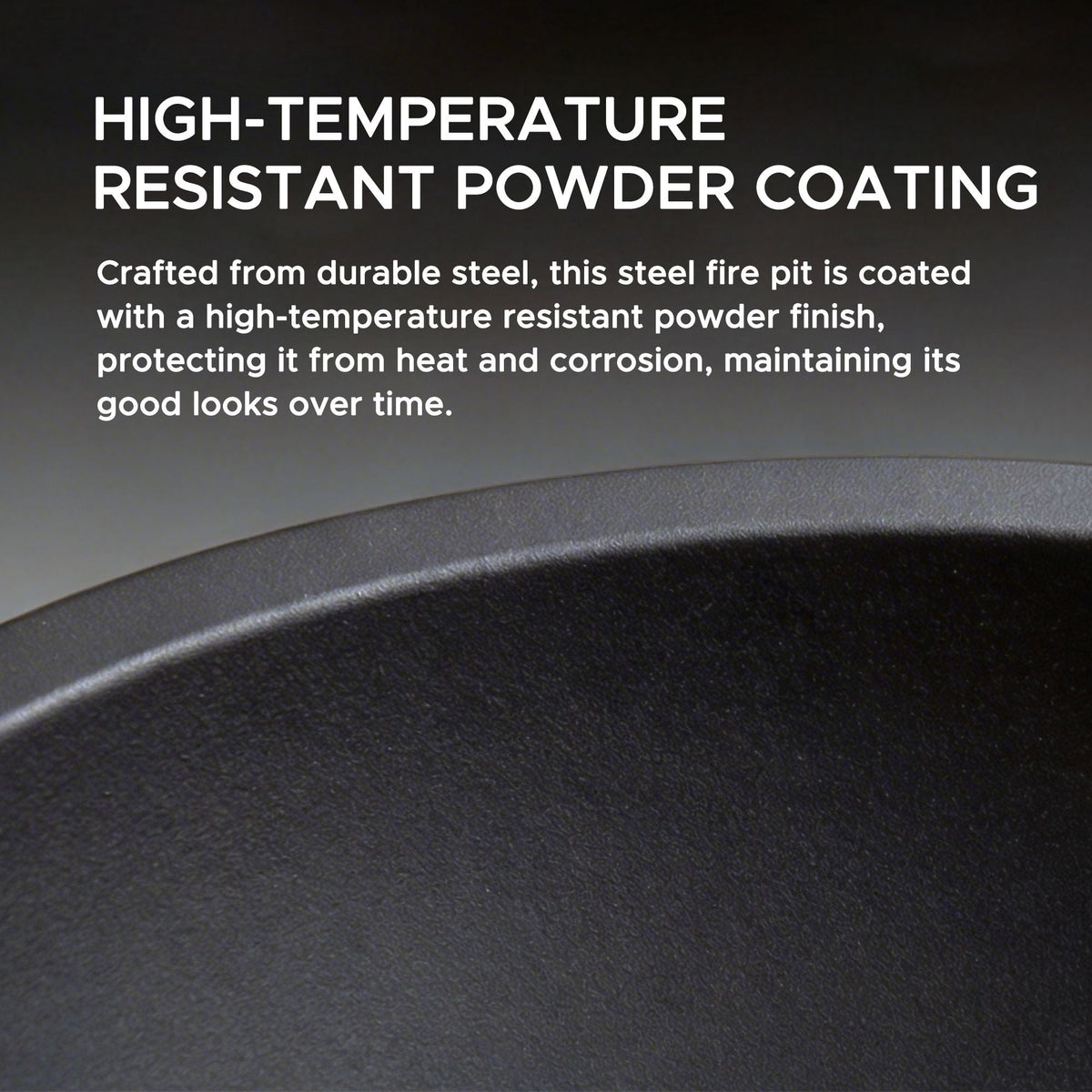 Genesee Round Fire Pit, Black P0L8 - product image 4