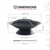Genesee Round Fire Pit, Black P0L8 - product image 8