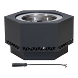 Hexagonal Low Smoke Stainless Steel Fire Pit, 26-in O4M3 - product image 1