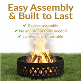 Decor Cut Out Wood-Burning Fire Ring, 36-in W1J6 - product image 5