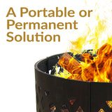 Decor Cut Out Wood-Burning Fire Ring, 36-in W1J6 - product image 6