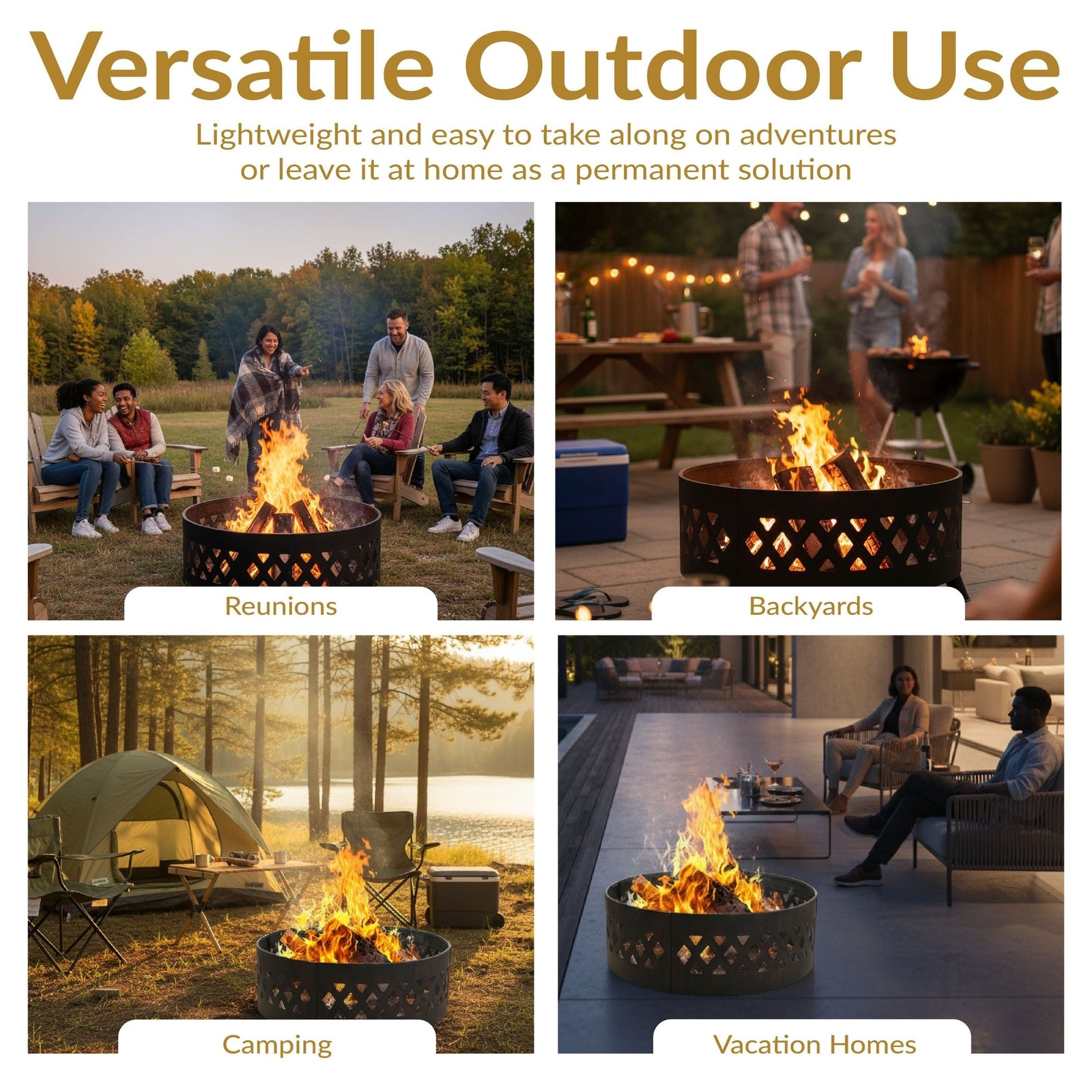 Decor Cut Out Wood-Burning Fire Ring, 36-in W1J6 - product image 7