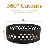 Decor Cut Out Wood-Burning Fire Ring, 36-in W1J6 - product image 8