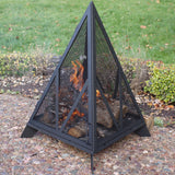 Decor Majestic Pyramid Steel Fire Pit, Black G3S4 - product image 7