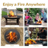 Decor Replacement Fire Pit Bowl, Black, 32-in K4W6 - product image 3