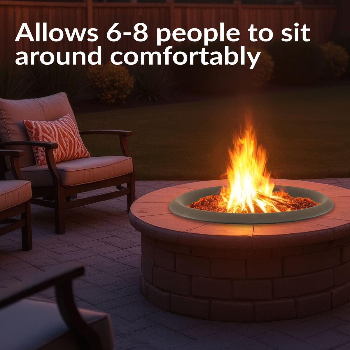Decor Replacement Fire Pit Bowl, Black, 32-in K4W6 - product image 5