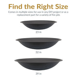 Decor Replacement Fire Pit Bowl, Black, 32-in K4W6 - product image 6