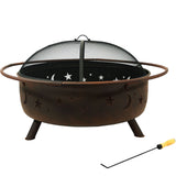 Décor Steel Cosmic Fire Pit, Extra-Large, 42-in P5M7 - product image 1