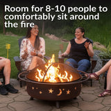 Décor Steel Cosmic Fire Pit, Extra-Large, 42-in P5M7 - product image 7