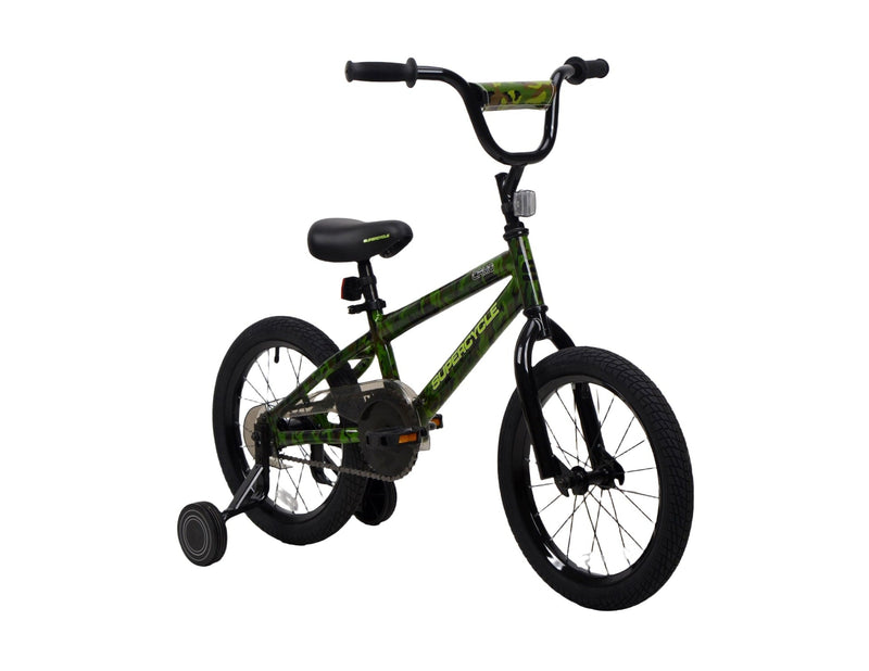 Youth Bike with Hi-Ten Steel Frame, 16-in, Camo H1N7
