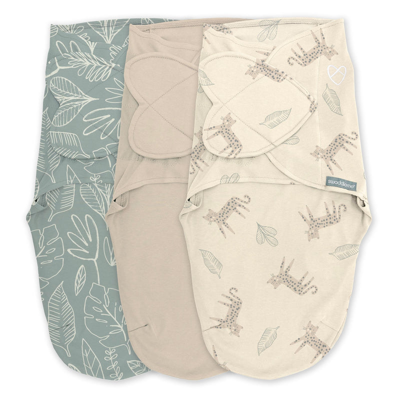 Original Swaddle Adjustable Baby Wrap with Quick Change, Born Free, Size S/M, Ages 0-3m, 3-pk R8P9