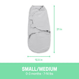 Original Swaddle Adjustable Baby Wrap with Quick Change, Born Free, Size S/M, Ages 0-3m, 3-pk R8P9 - product image 6