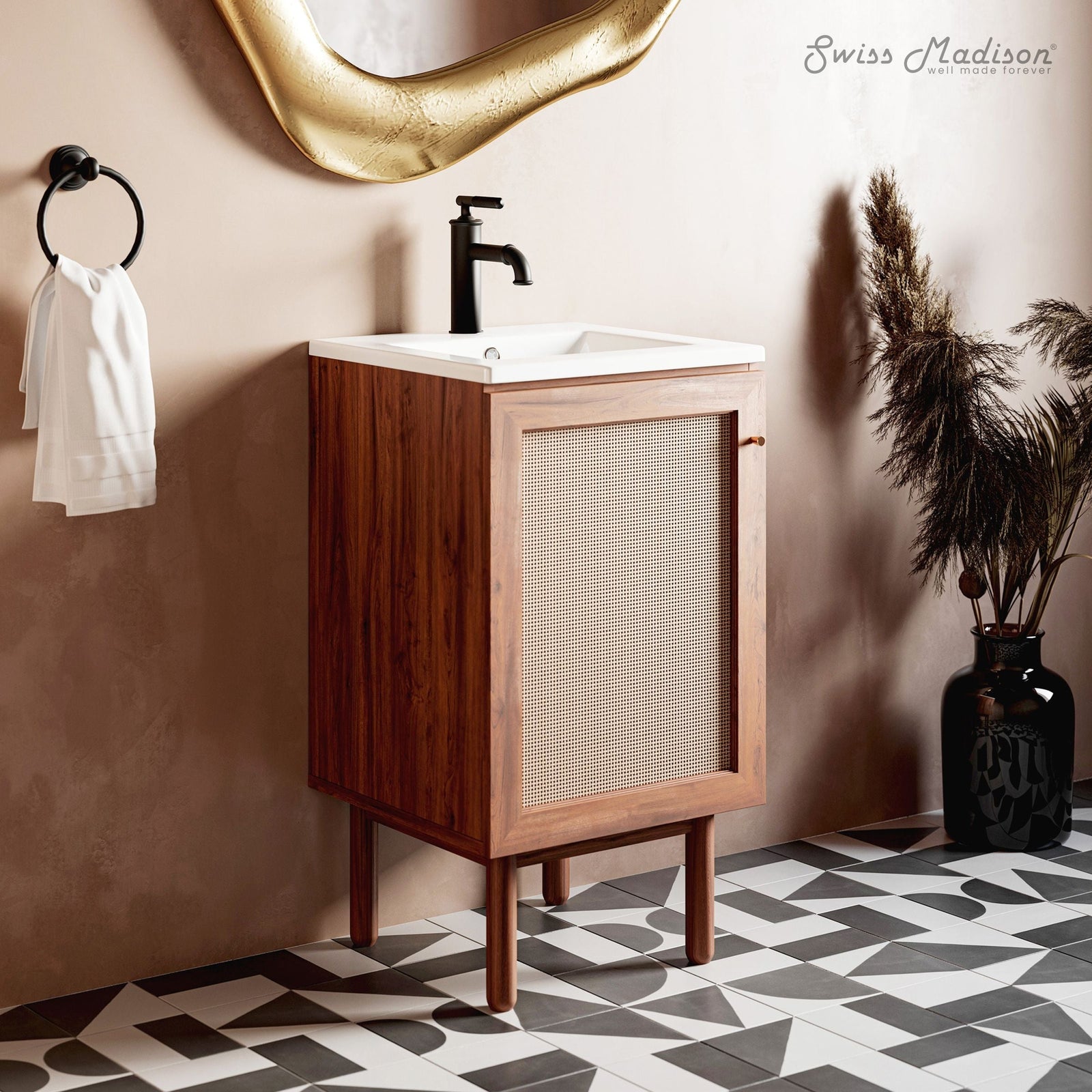 Ceramic Square Vanity Sink Top, 18-in R4H7 - product image 5