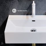 Claire Rectangle Wall-Mount Bathroom Sink, 24-in O7Q3 - product image 4