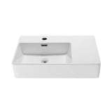 St. Tropez Ceramic Wall Hung Sink with Left Side Faucet Mount, 24-in x 18-in E1H1 - product image 2