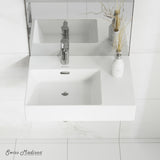 St. Tropez Ceramic Wall Hung Sink with Left Side Faucet Mount, 24-in x 18-in E1H1 - product image 5