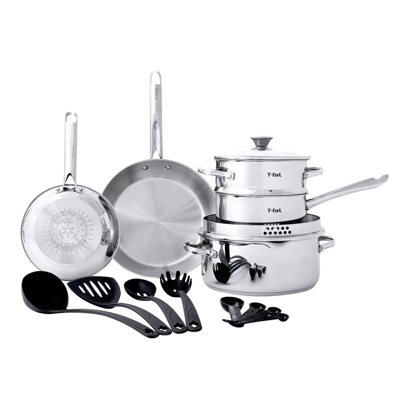 Cook and Strain Stainless Steel Cookware Set, 15-pc K4J8