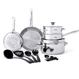 Cook and Strain Stainless Steel Cookware Set, 15-pc K4J8 - product image 2