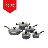 Hard Titanium Cookware Set, Non-stick, Dishwasher & Oven Safe, Grey, 10-pc I5V9 - product image 3