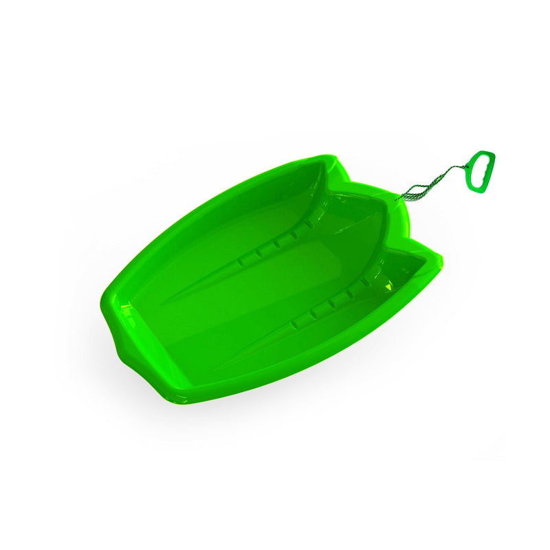 Dinosaur Paw Kids' 1-Person Plastic Winter Snow Sled/Toboggan with Tow Rope W3I1