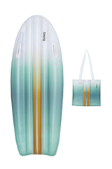 Cyan Beach Tote & Matching Inflatable Float Set, 13-in Z7X2 - product image 1