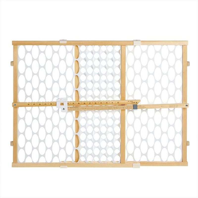 Quick Fit Oval Mesh Wooden Baby Safety Gate V0U7