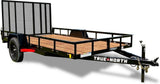 77-in x 12-ft Utility Trailer With Gate, Black Z5N9 - product image 1
